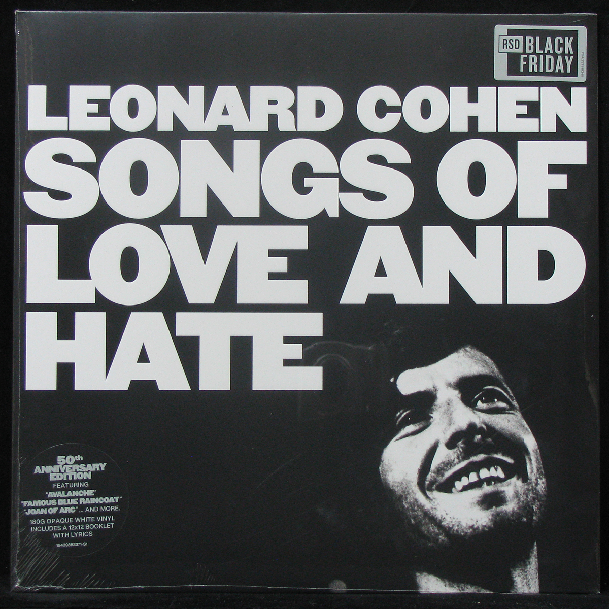 LP Leonard Cohen — Songs of Love and Hate (coloured vinyl, + booklet) фото