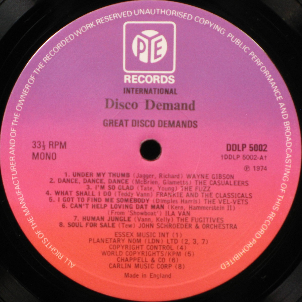 LP V/A — Great Disco Demands (coloured vinyl) фото 2