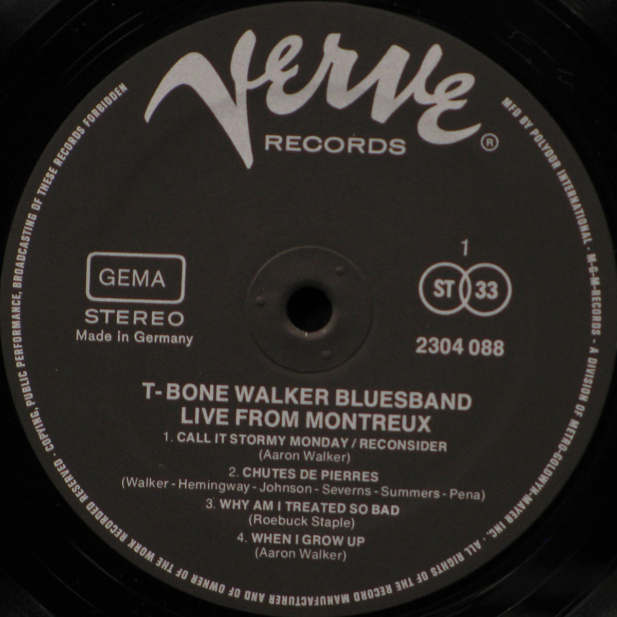 LP T-Bone Walker — Live From Montreux фото 2