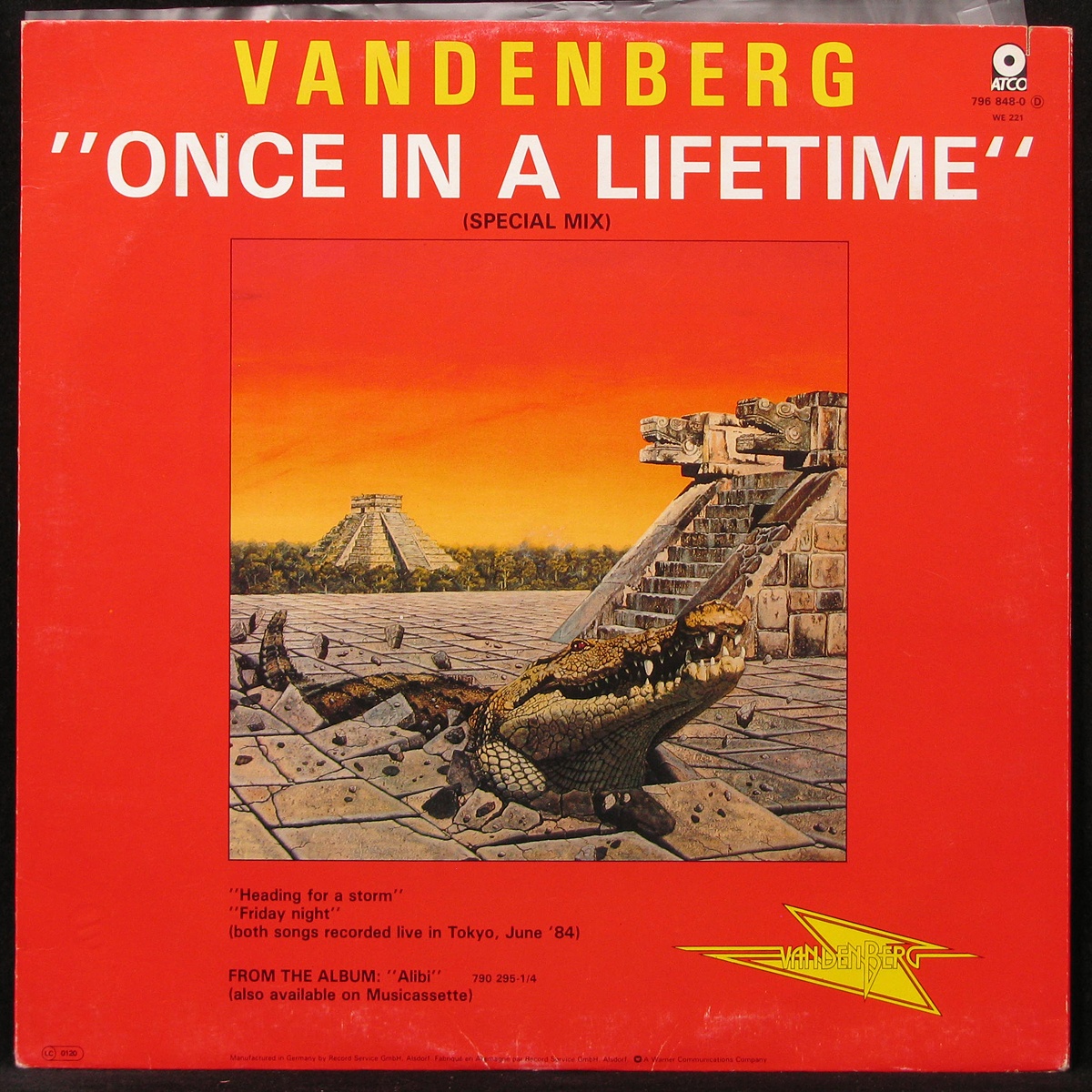 LP Vandenberg — Once In A Lifetime (Special Mix) (maxi) фото
