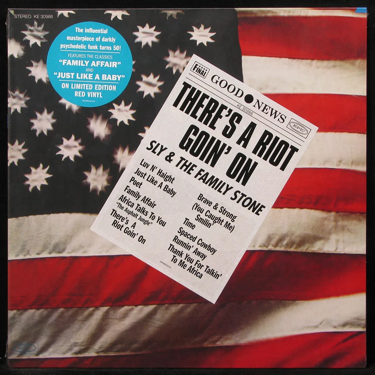 LP Sly & The Family Stone — There's A Riot Goin' On (цветной винил) фото