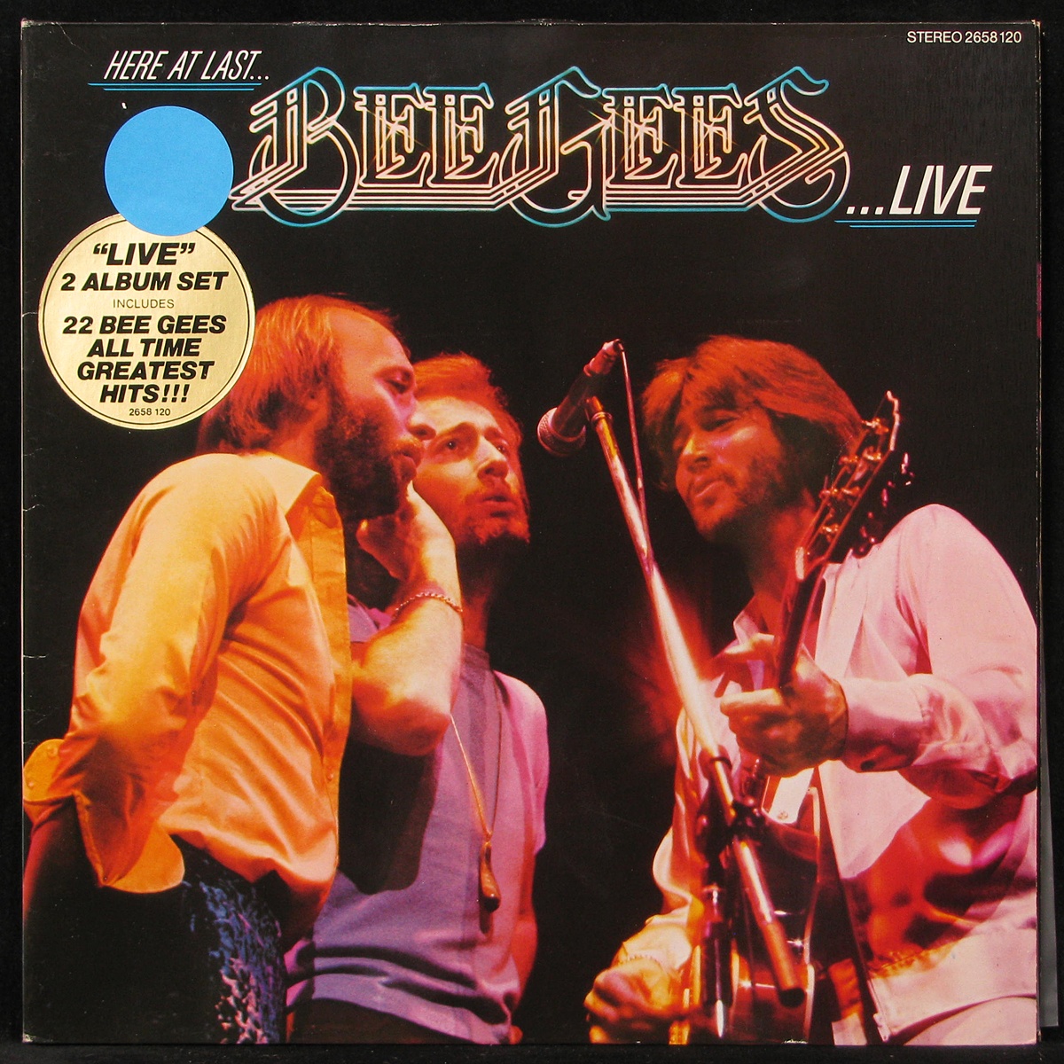LP Bee Gees — Here At last - Bee Gees Live (2LP) фото
