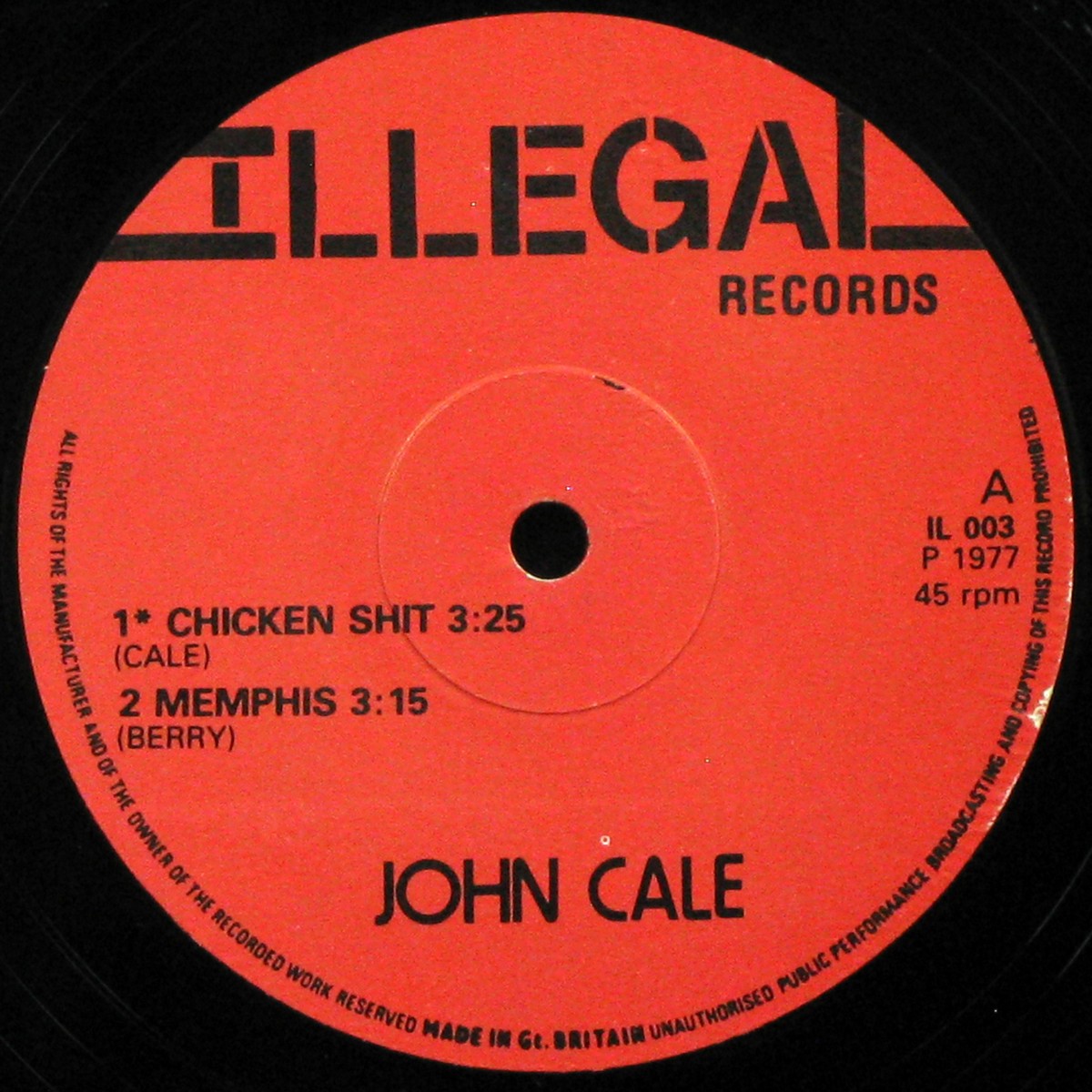 LP John Cale — Animal Justice (maxi) фото 2