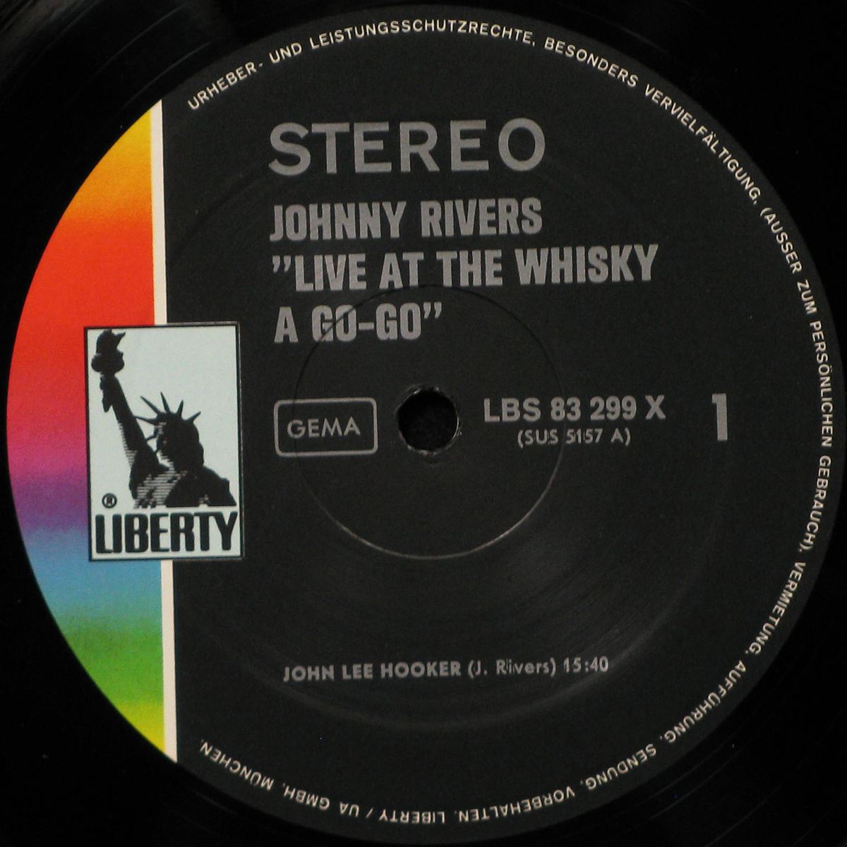 LP Johnny Rivers — Live At The Whisky A Go-Go фото 2