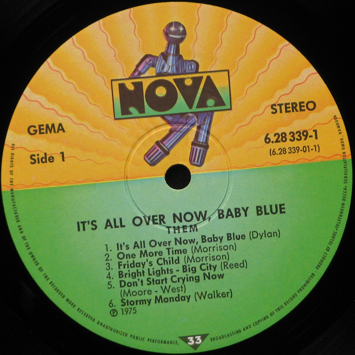 LP Van Morrison / Them — It's All Over Now Baby Blue (2LP) фото 3