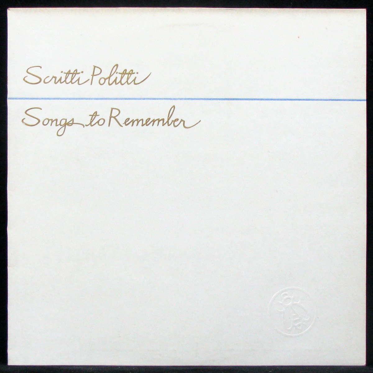 LP Scritti Politti — Songs To Remember фото