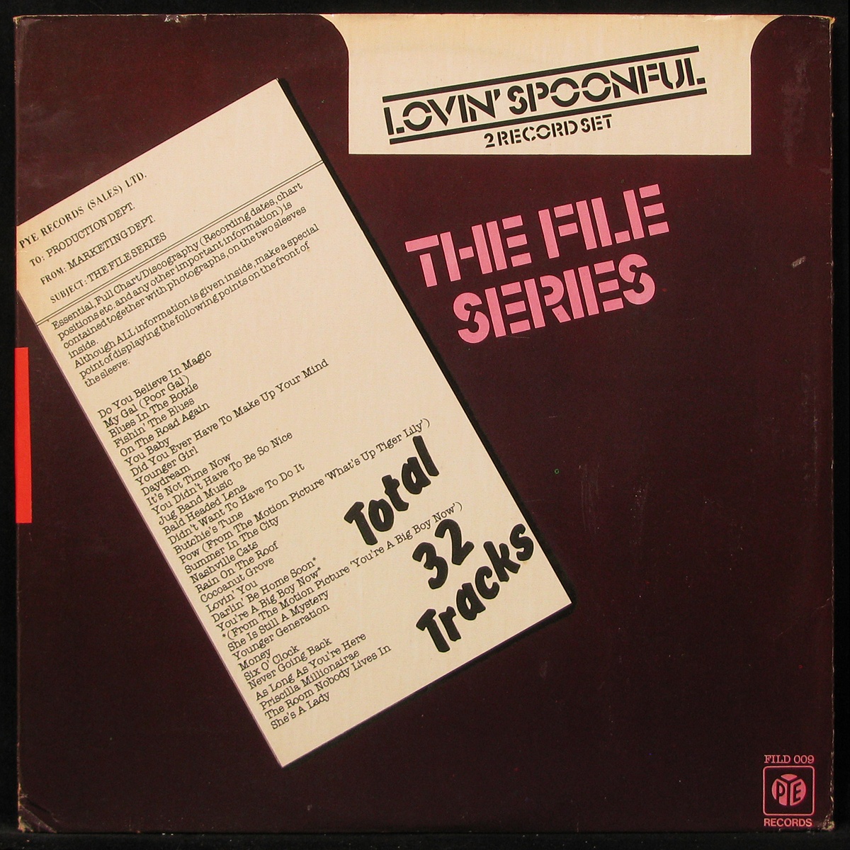 LP Lovin' Spoonful — File Series (2LP, coloured vinyl) фото