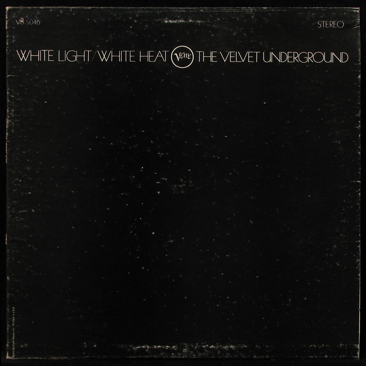 LP Velvet Underground — White Light / White Heat (West-Coast Pressing) фото