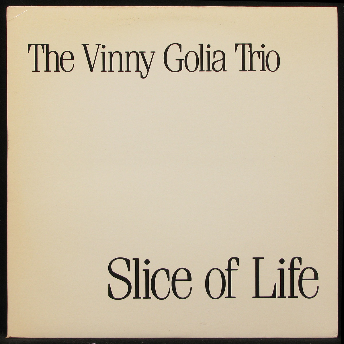 LP Vinny Golia Trio — Slice Of Life фото
