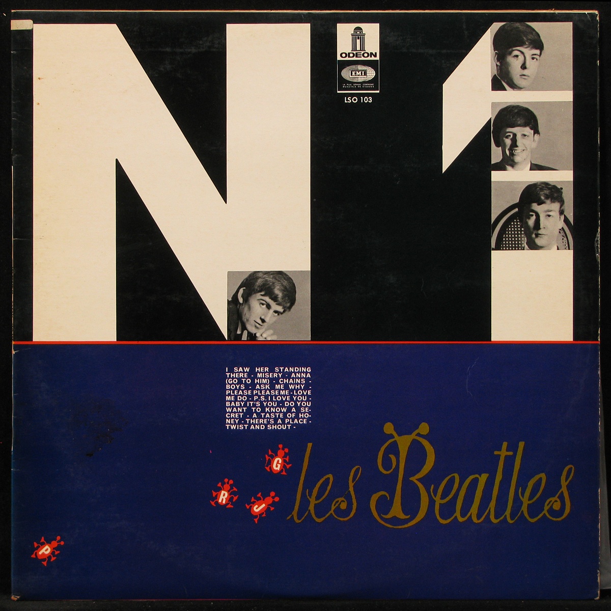 LP Beatles — Les Beatles N1 (mono) фото