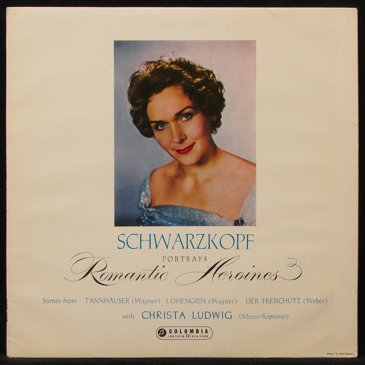 LP Elisabeth Schwarzkopf — Schwarzkopf Portrays Romantic (mono) фото