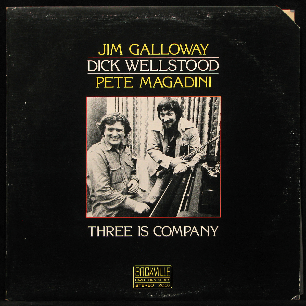 LP Jim Galloway / Dick Wellstood / Pete Magadini — Three Is Company фото