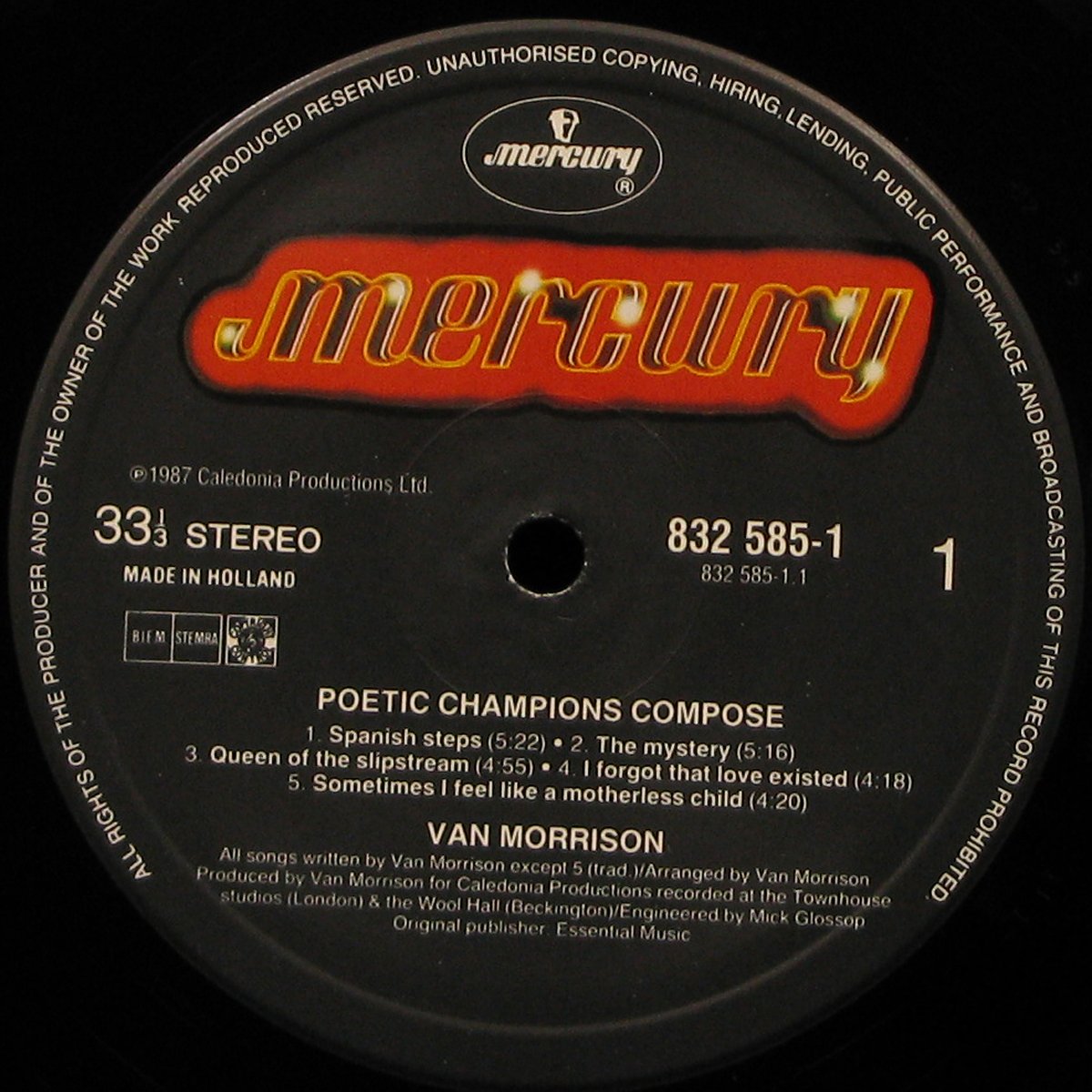 LP Van Morrison — Poetic Champions Compose фото 2