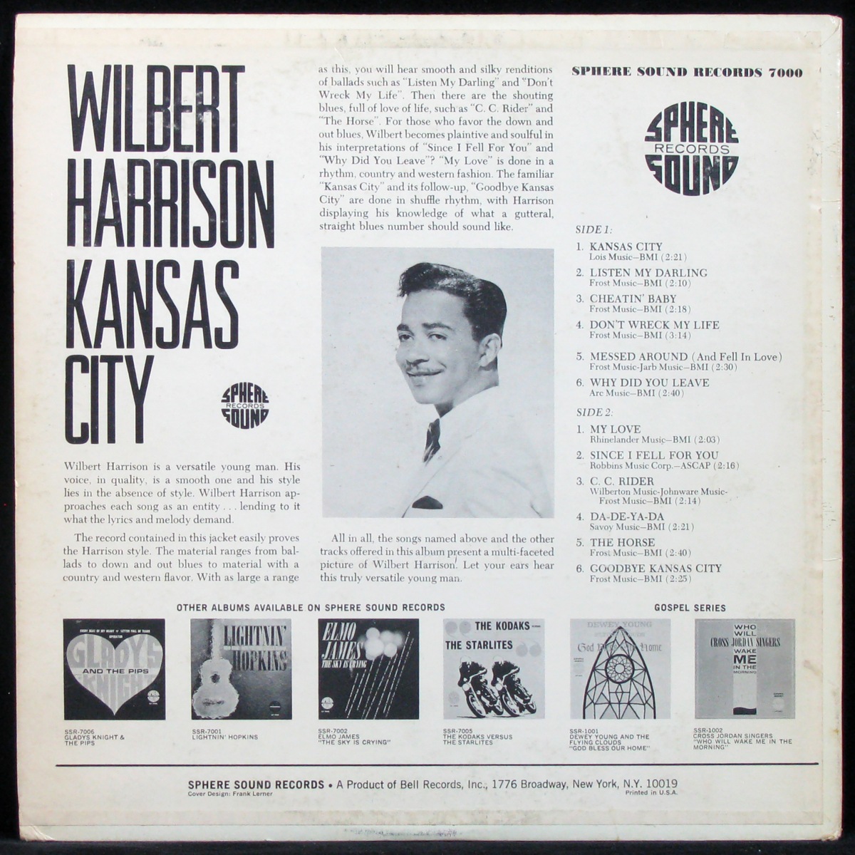 LP Wilbert Harrison — Kansas City (mono) фото 2