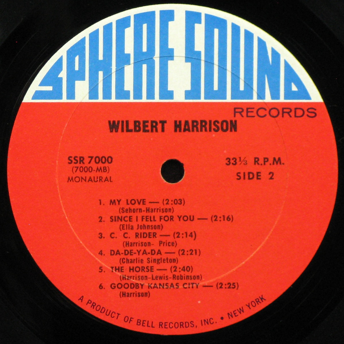LP Wilbert Harrison — Kansas City (mono) фото 4