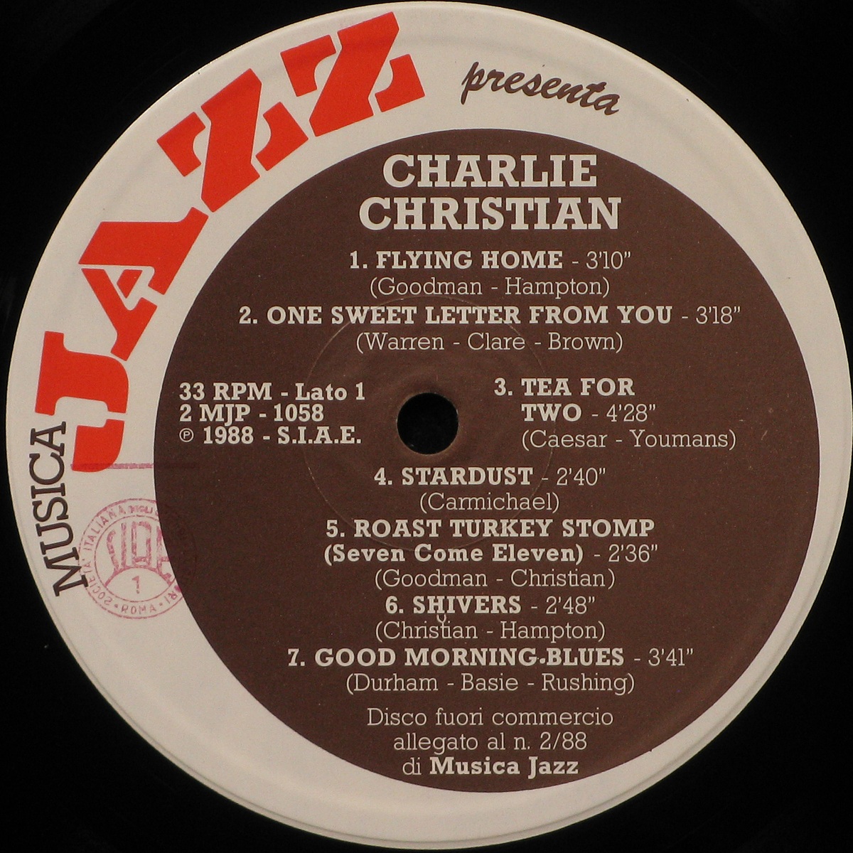 LP Charlie Christian — Charlie Christian (1988) фото 2