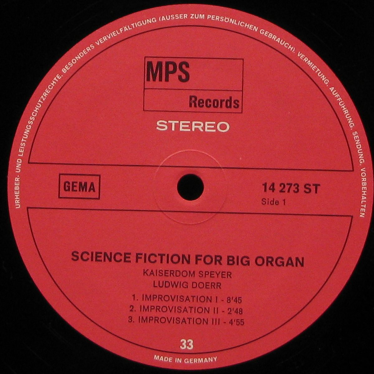 LP Ludwig Doerr — Science Fiction For Big Organ фото 2