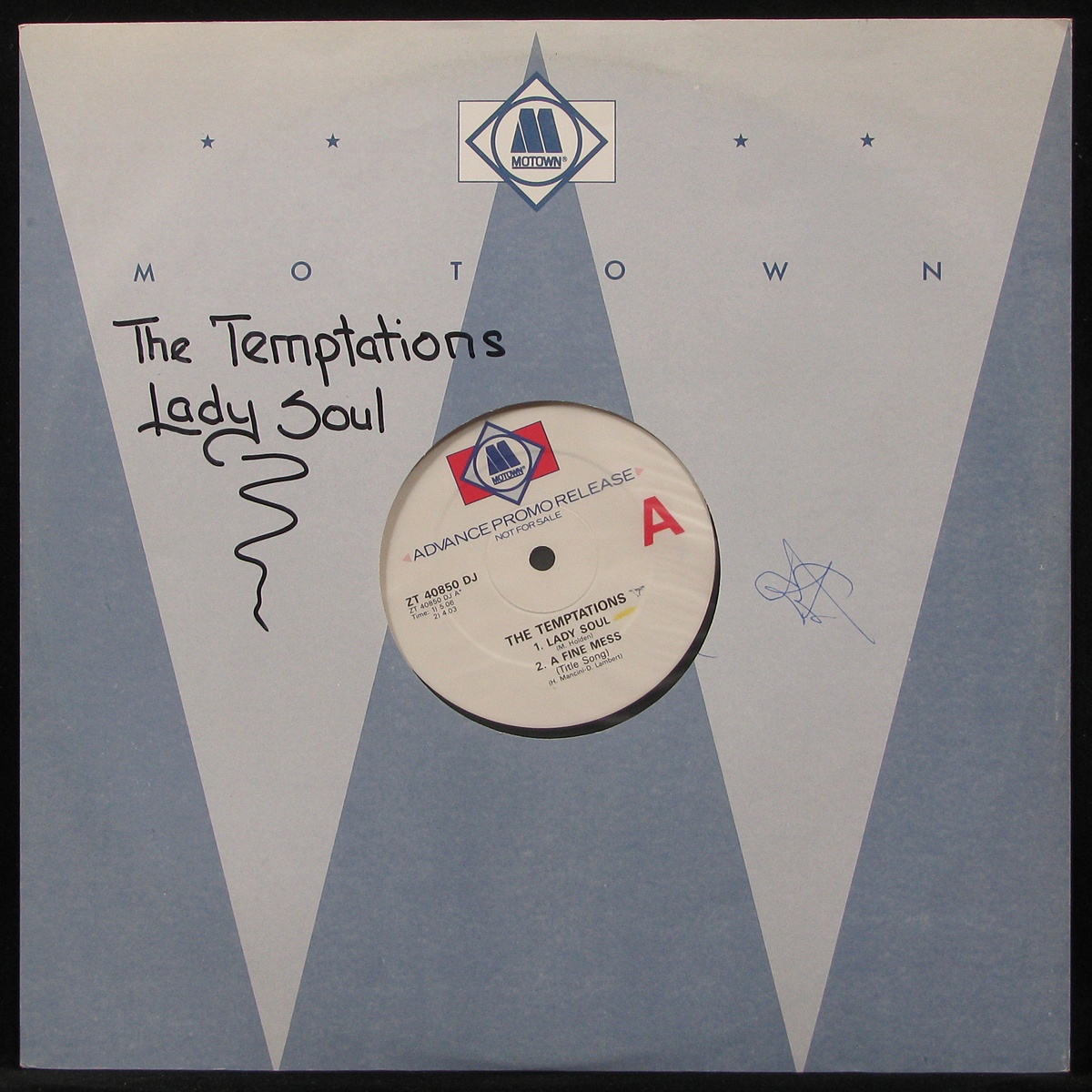 LP Temptations — Lady Soul / A Fine Mess / Papa Was A Rollin' Stone (maxi, promo) фото