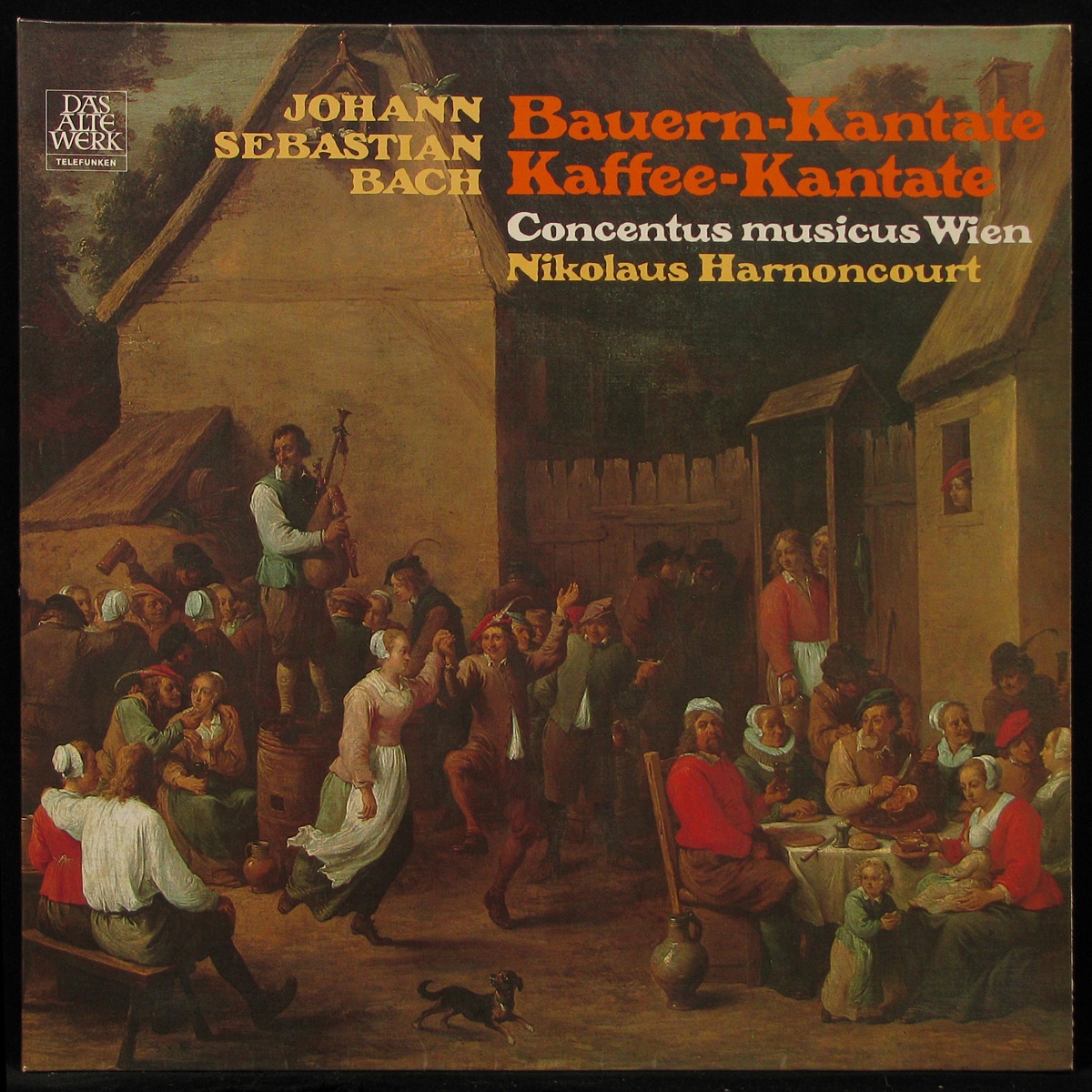 LP Nikolaus Harnoncourt — Bach: Bauern-Kantate / Kaffee-Kantate (+ booklet) фото