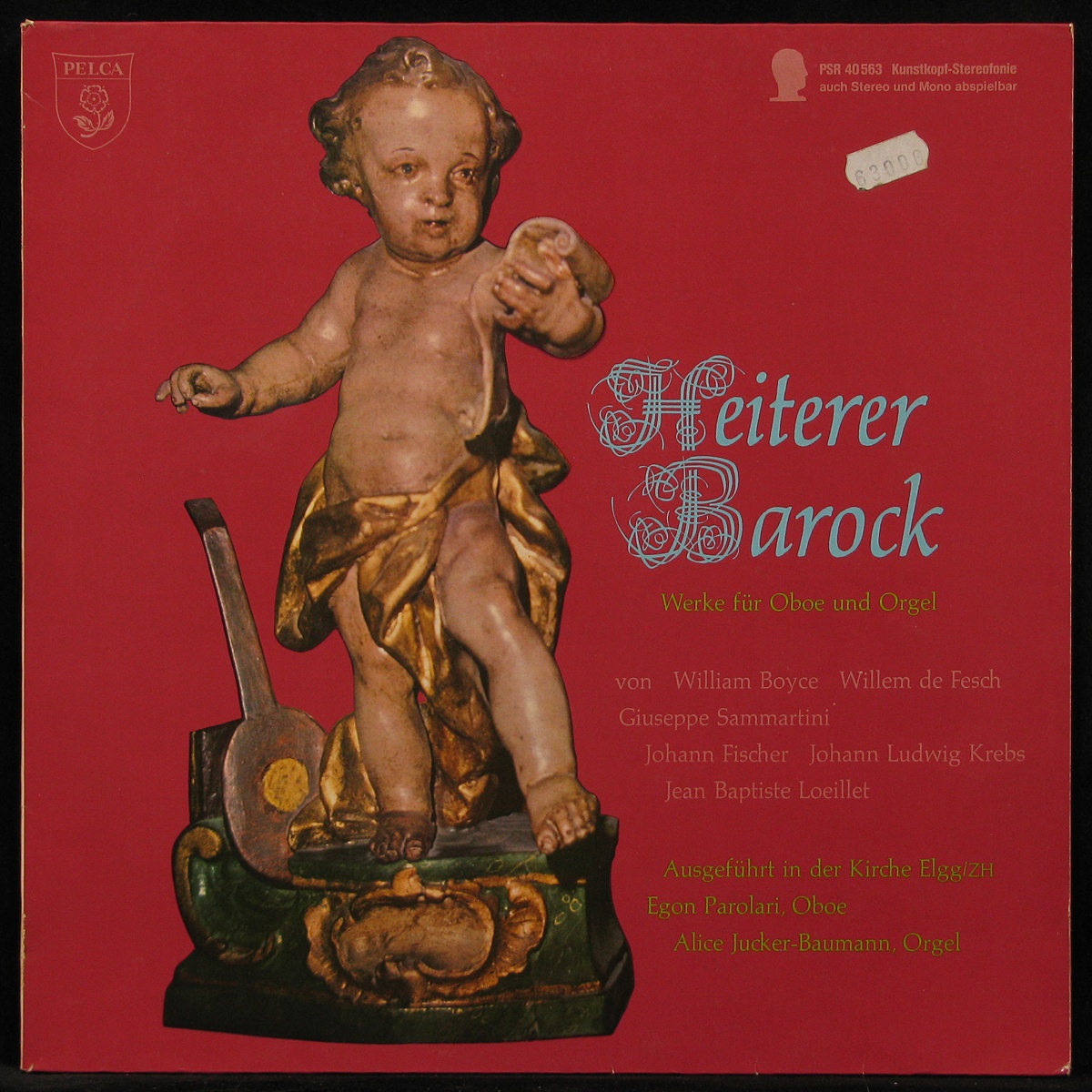LP Egon Parolari / Alice Jucker-Baumann — Heiterer Barock (Werke Fur Oboe Und Orgel) фото