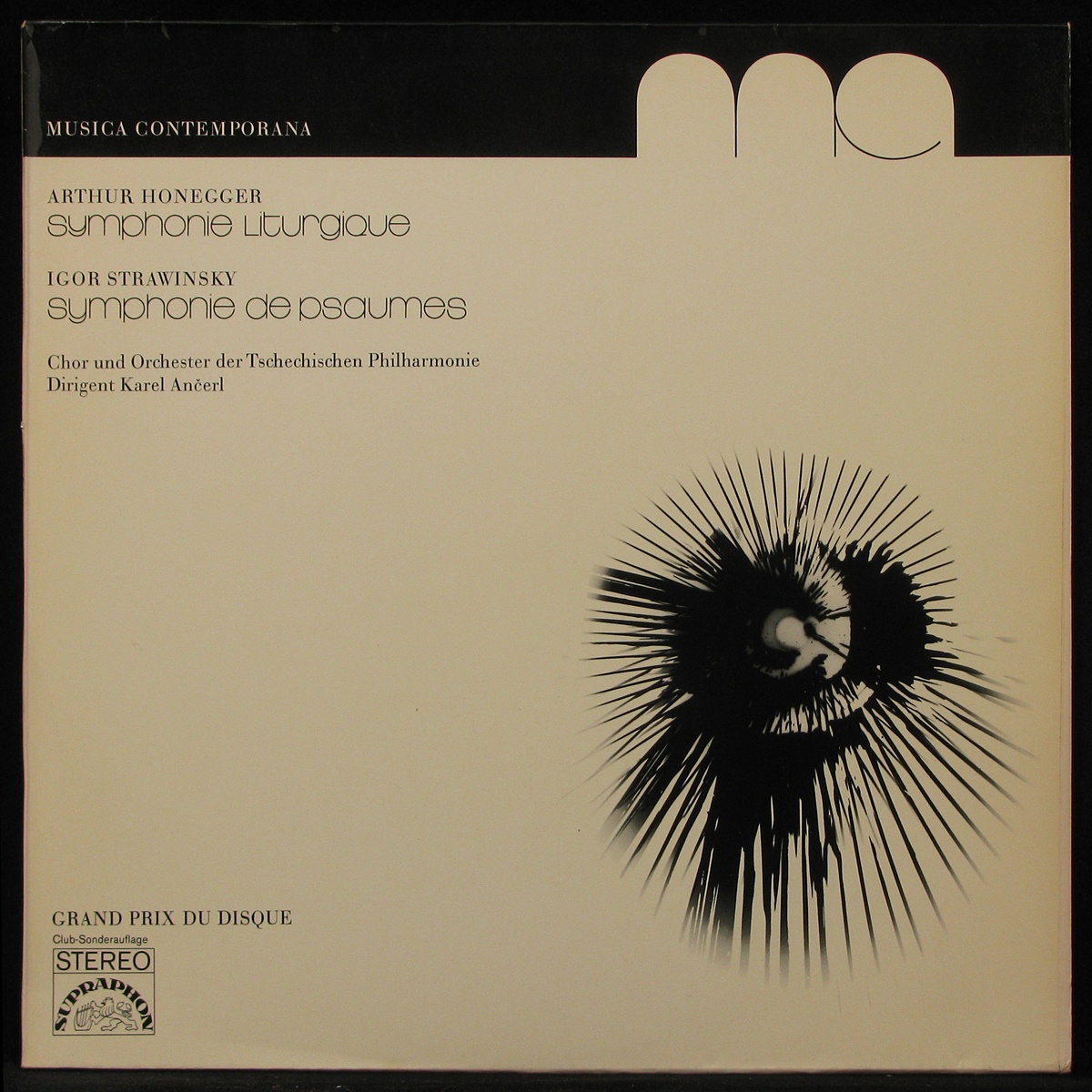 LP logo Karel Ancerl / Orchester Der Tschechischen Philharmonie — Honegger: Symphonie Liturgique / Strawinsky: Symphonie De Psaume (club edition) фото