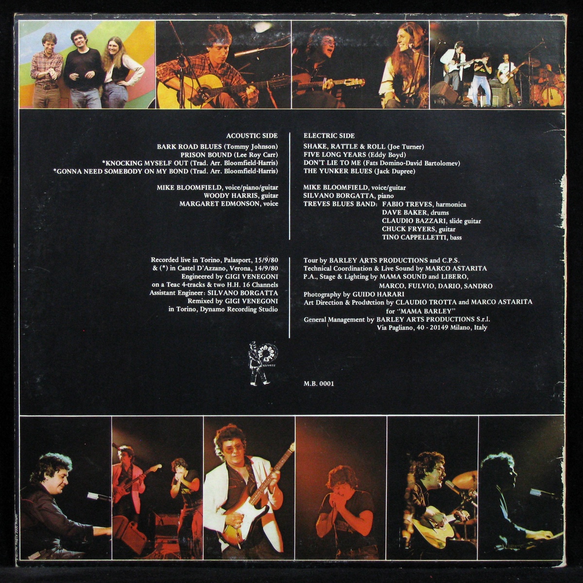 LP Mike Bloomfield + V/A — Live In Italy фото 3
