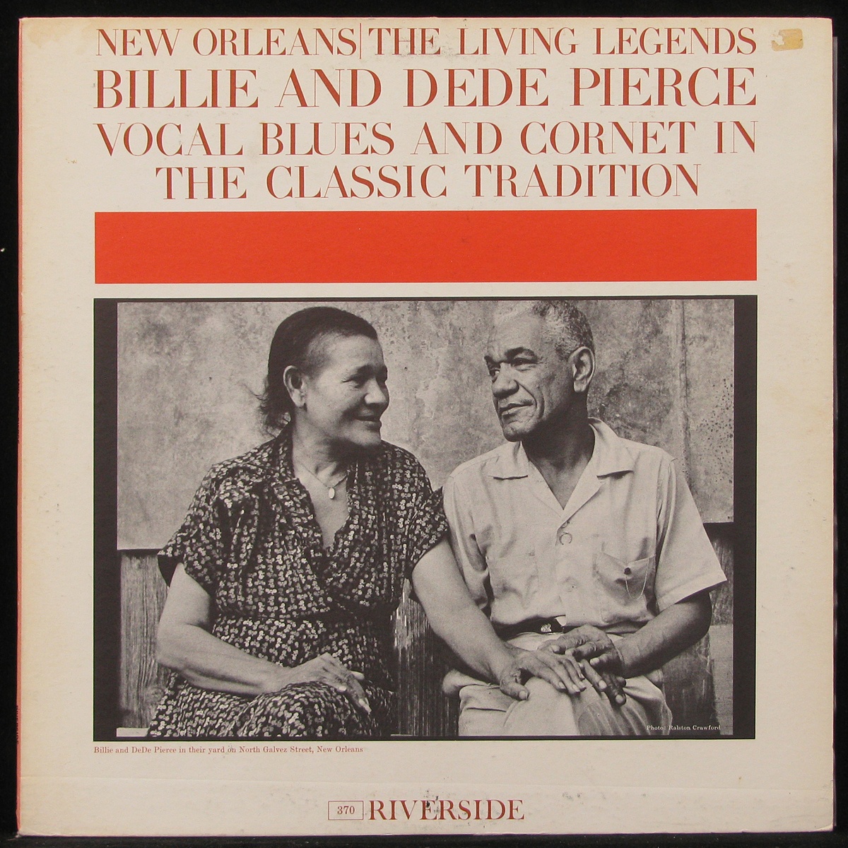 LP Billie And Dede Pierce — Vocal Blues And Cornet In The Classic Tradition (mono) фото
