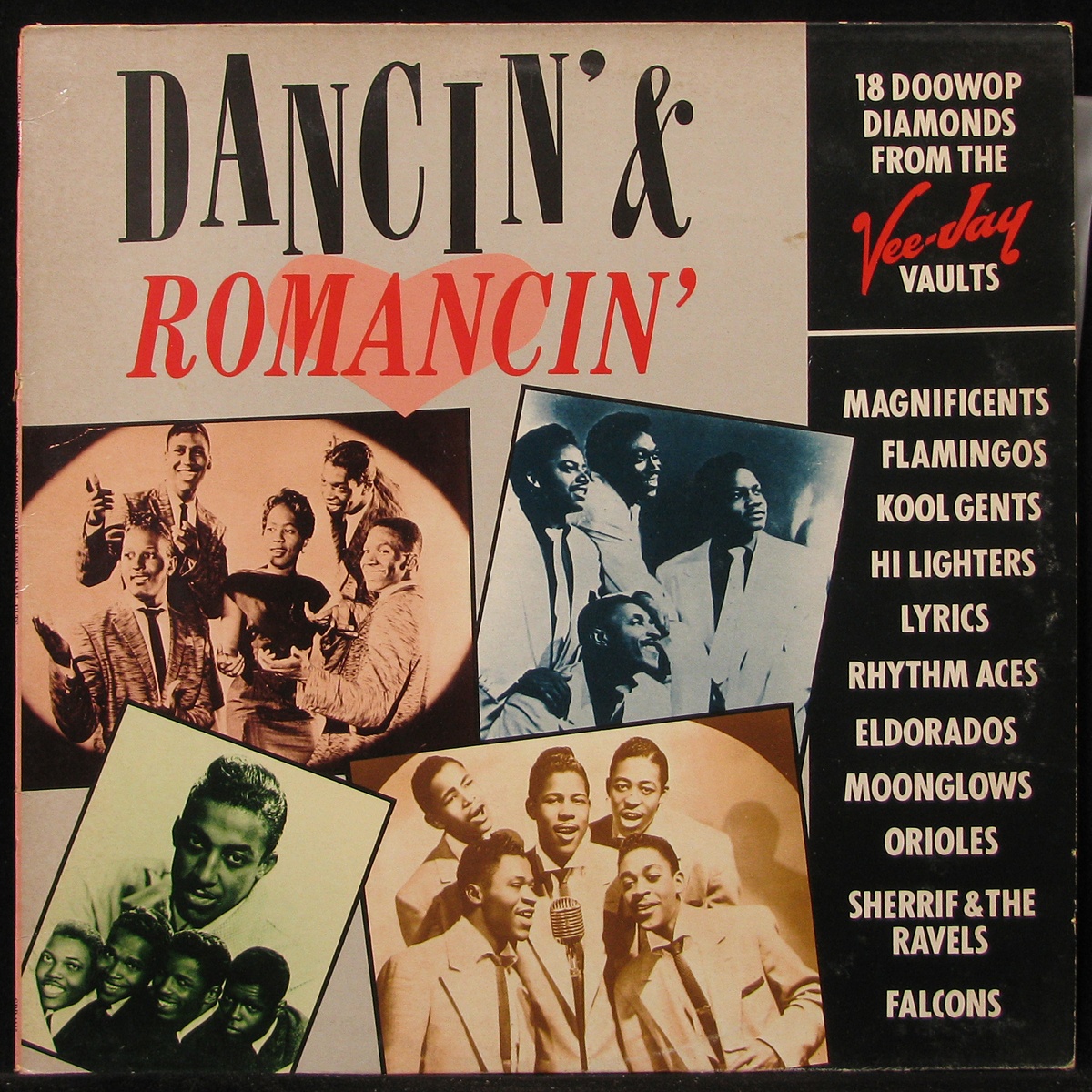LP V/A — Dancin' & Romancin' - 18 Doowop Diamonds From The Vee-Jay Vaults фото