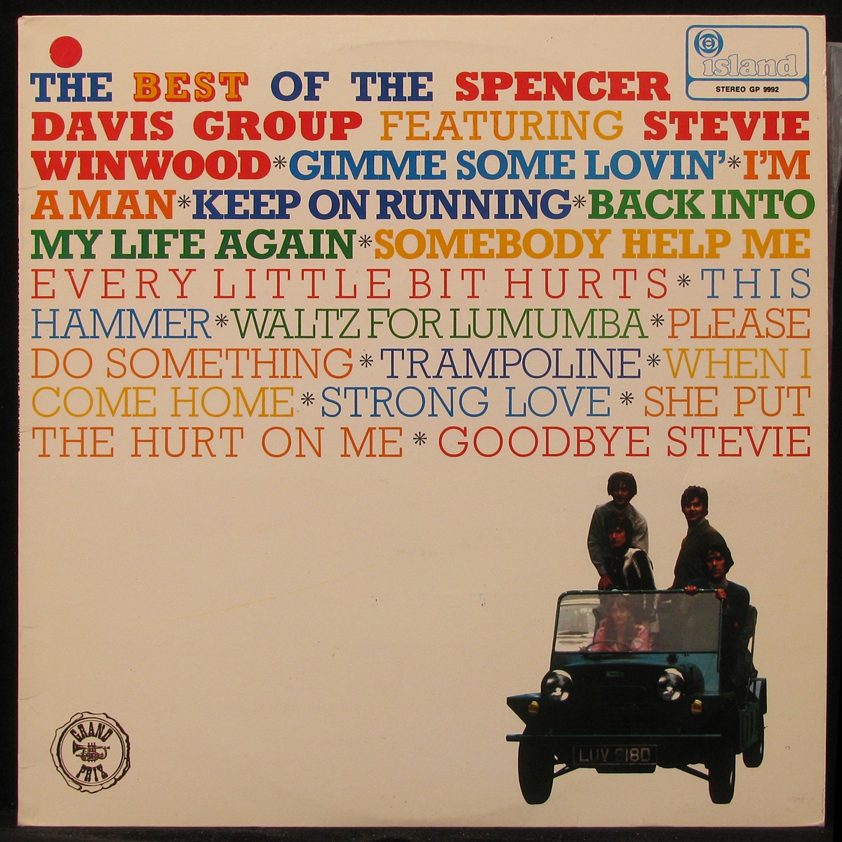LP Spencer Davis Group — Best Of The Spencer Davis Group Featuring Stevie Winwood фото