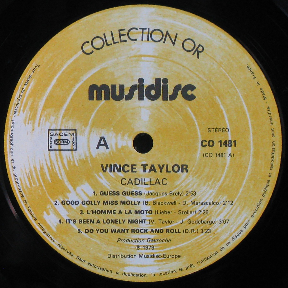 LP Vince Taylor — Cadillac фото 2