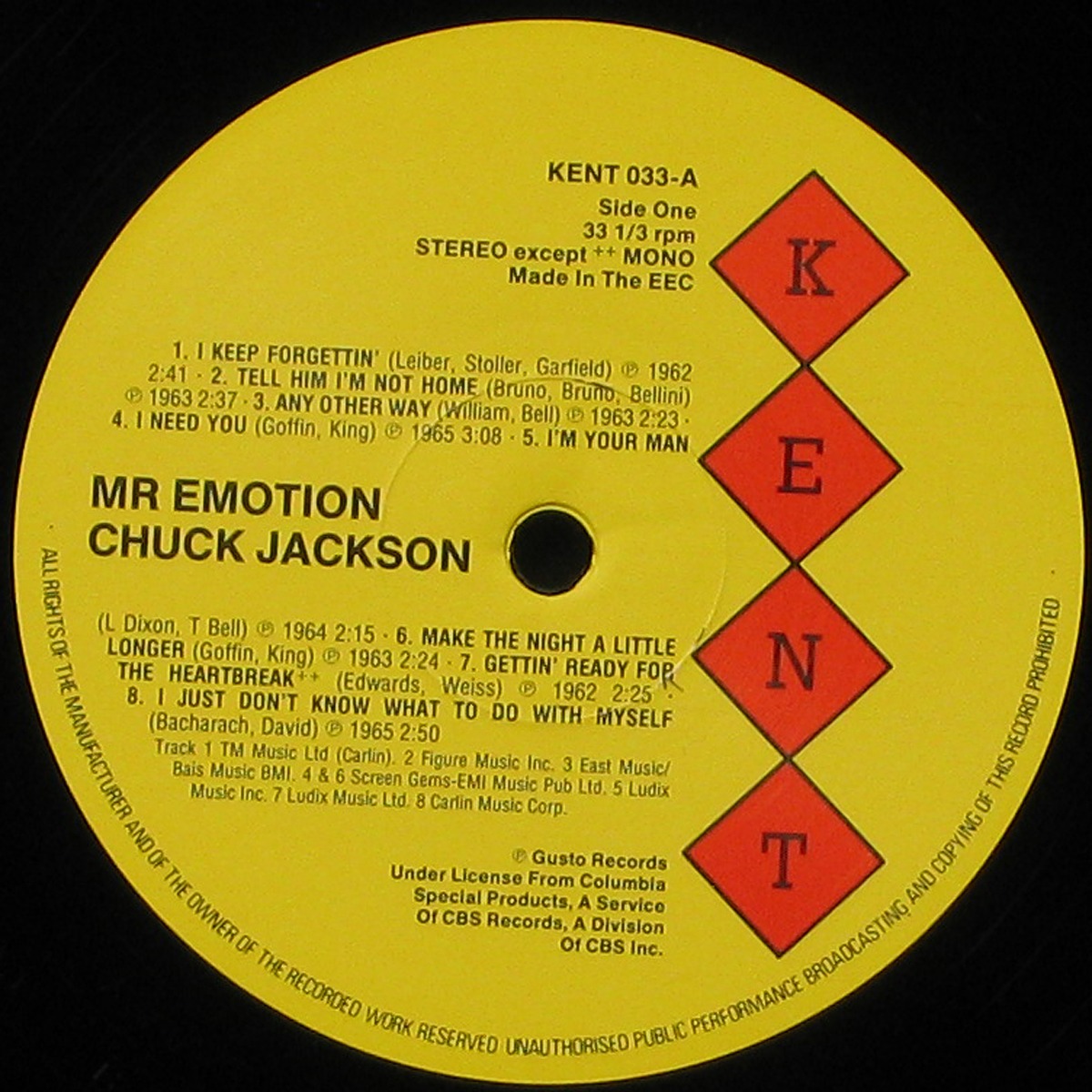LP Chuck Jackson — Mr. Emotion (mono) фото 2