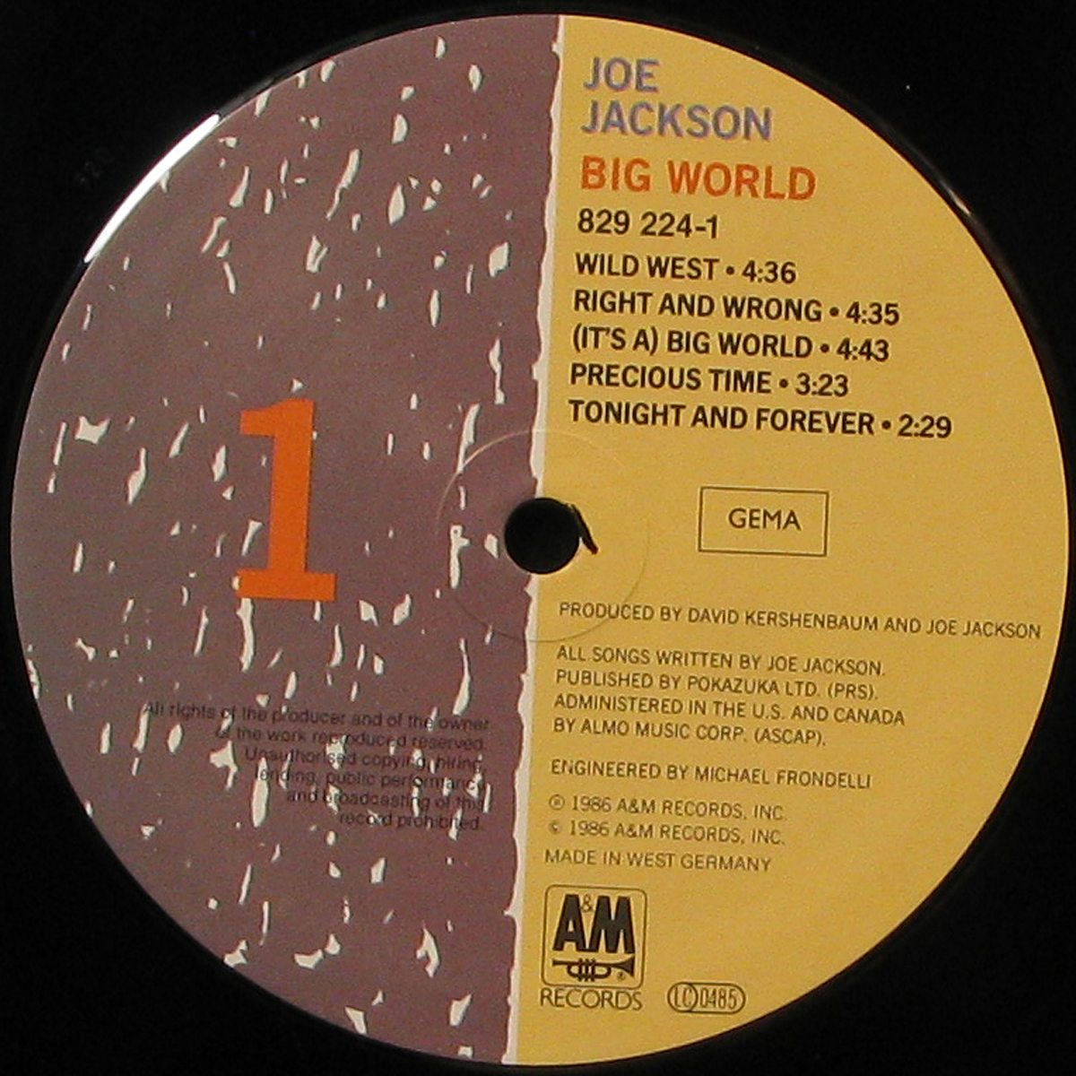 LP Joe Jackson — Big World (2LP, + booklet) фото 2