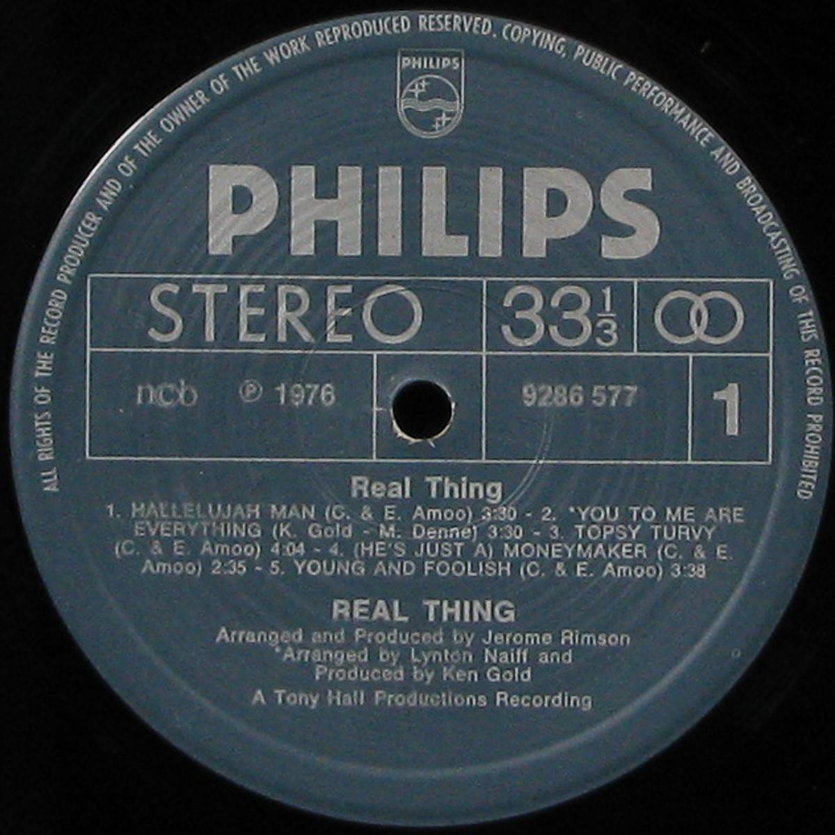 LP Real Thing — Real Thing фото 2
