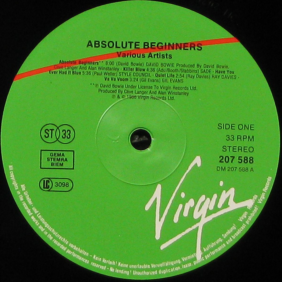 LP Soundtrack — Absolute Beginners фото 2