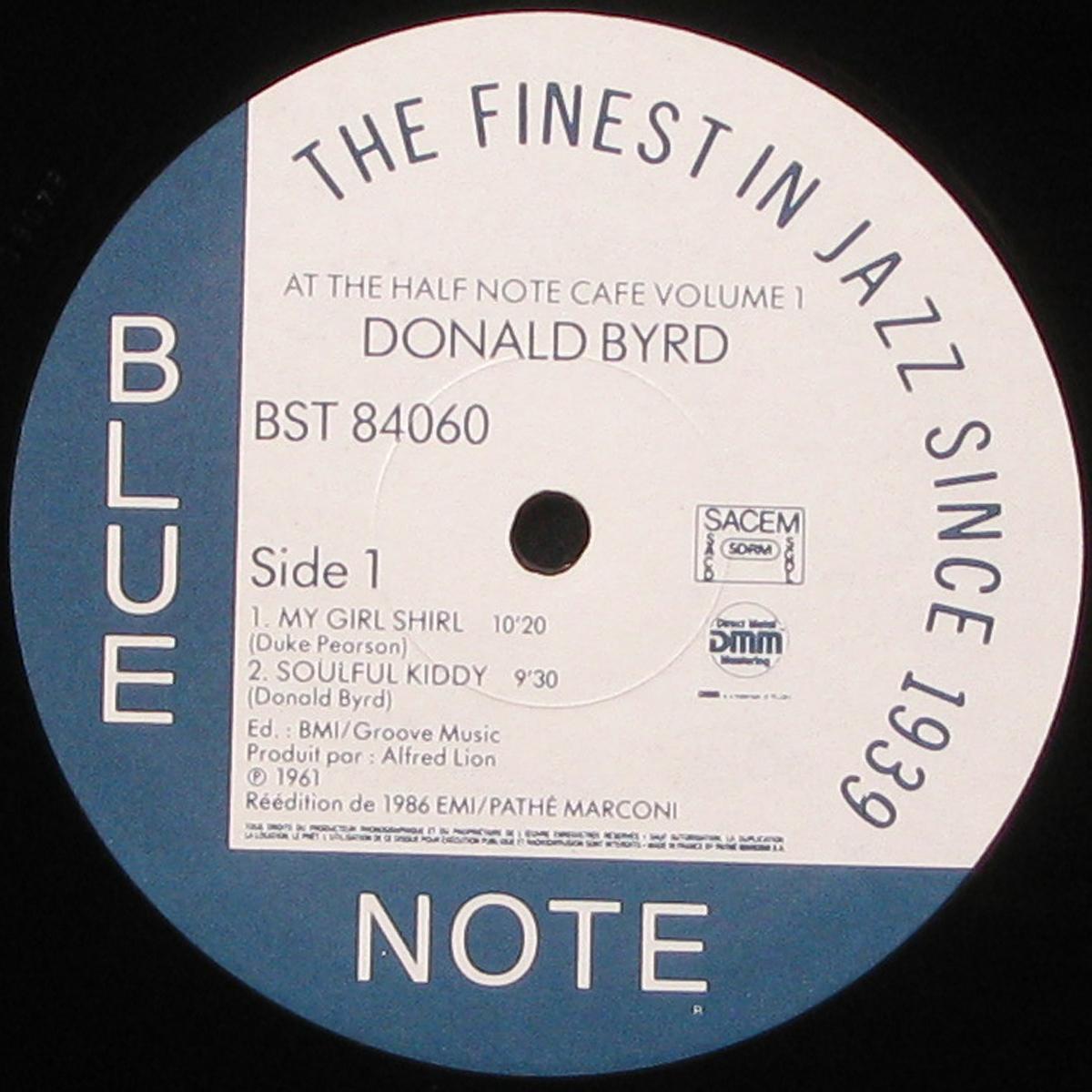 LP Donald Byrd — At The Half Note Cafe, Vol.1 фото 2