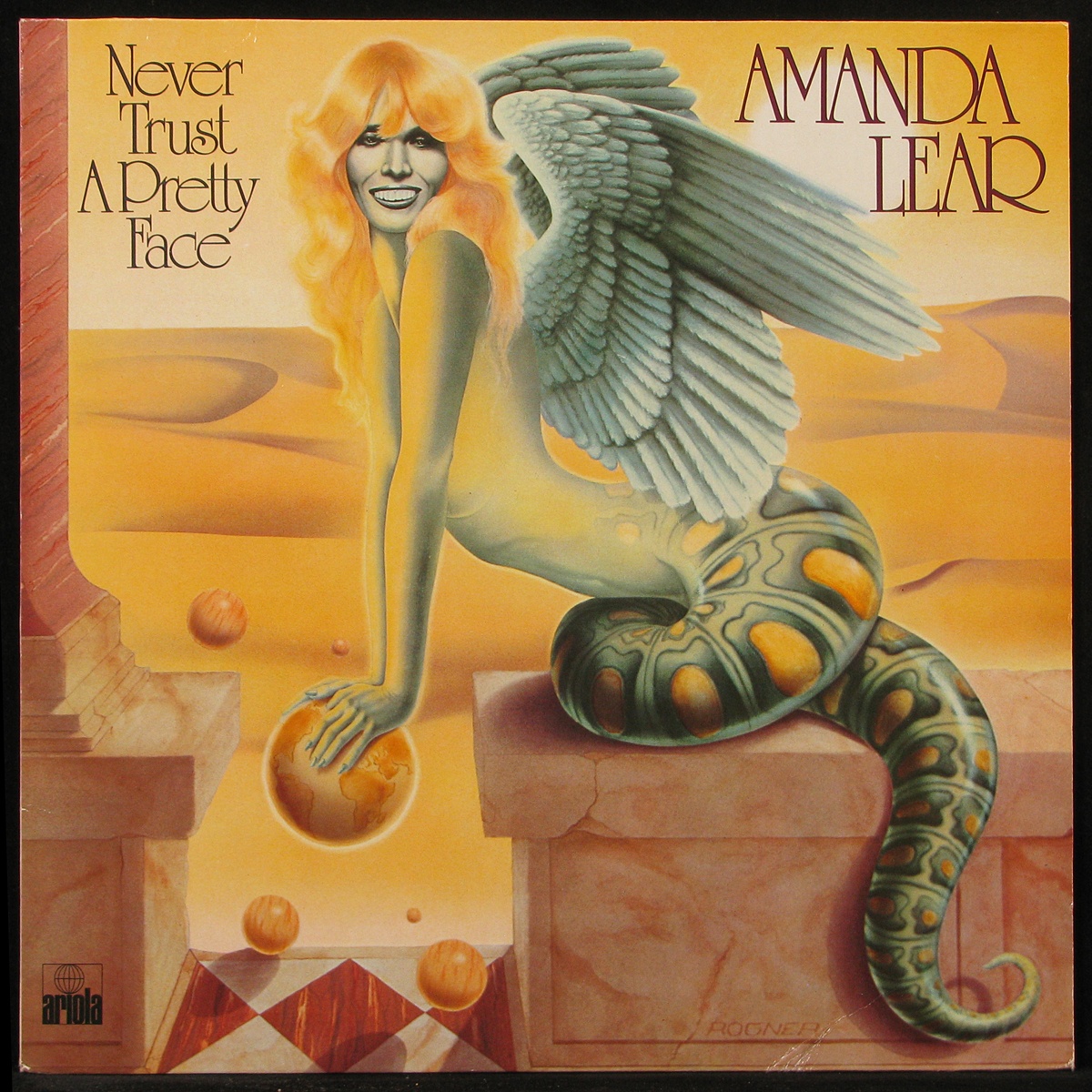 LP Amanda Lear — Never Trust A Pretty Face (+ poster) фото