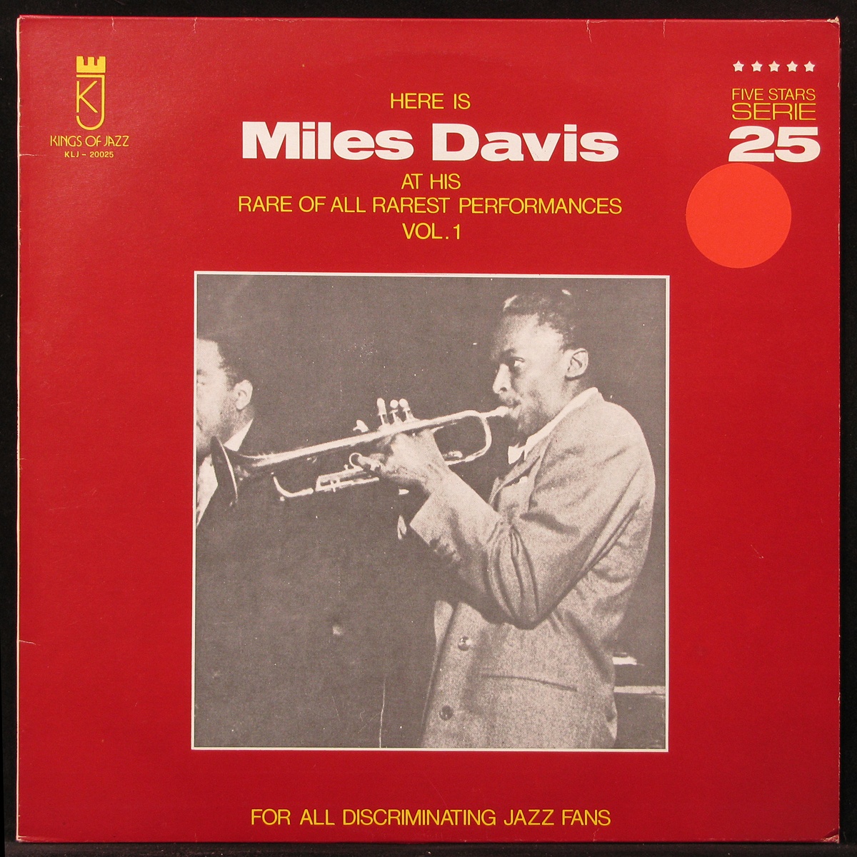 LP Miles Davis — At His Rare Of All Rarest Performances Vol. 1 фото