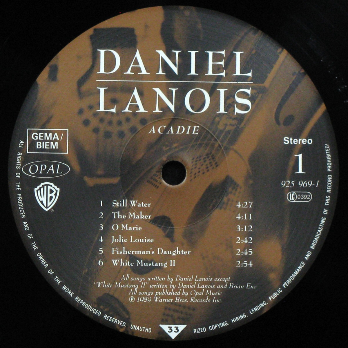 LP Daniel Lanois — Acadie фото 3