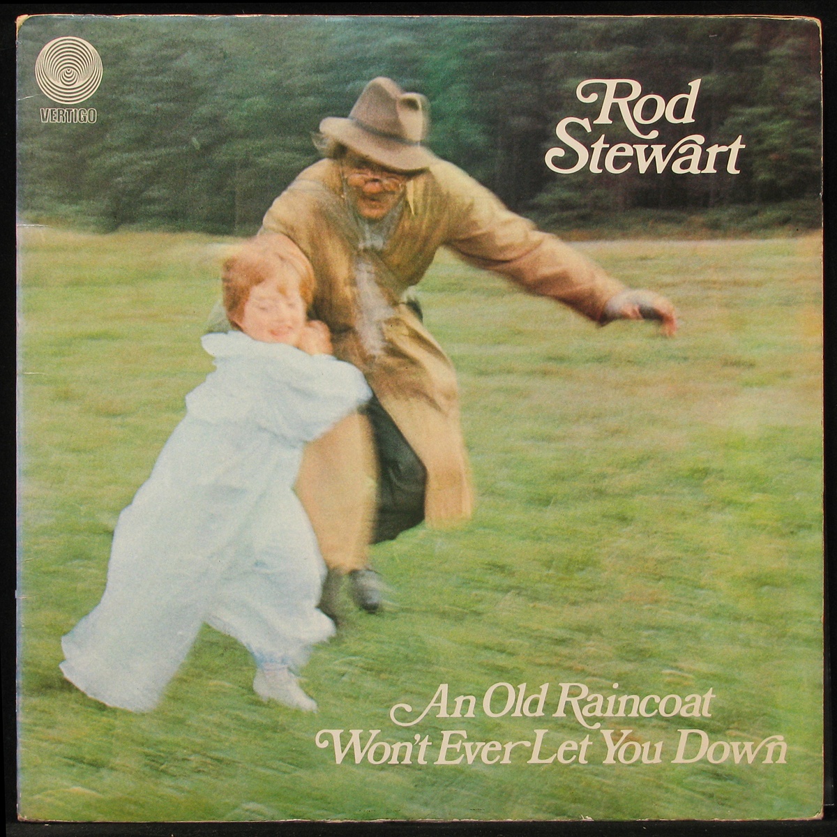 LP Rod Stewart — An Old Raincoat Won't Ever Let You Down фото