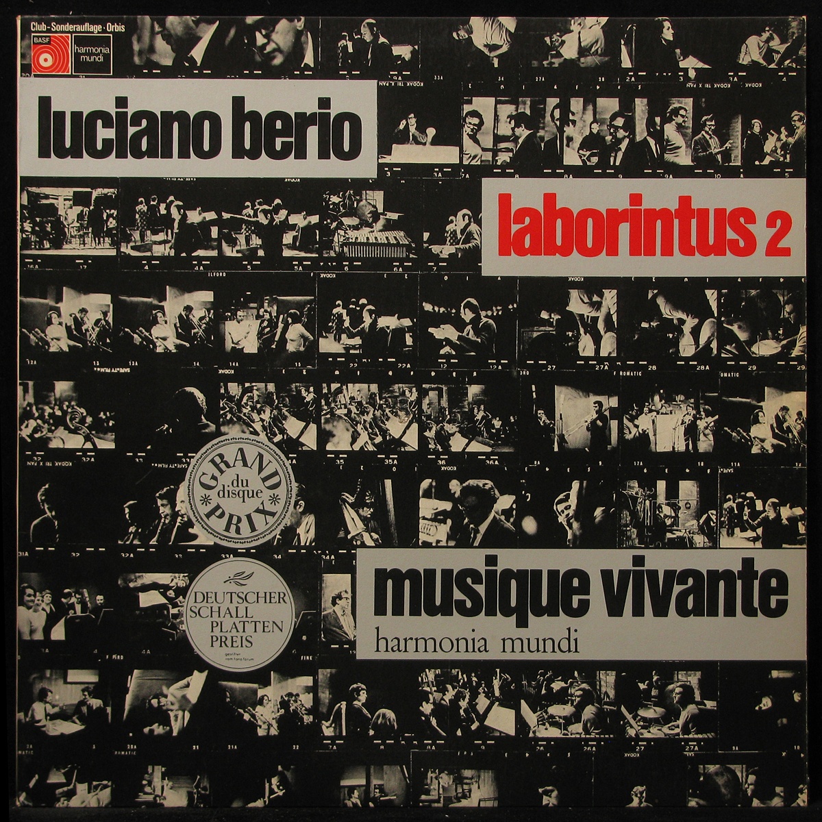LP Luciano Berio — Musique Vivante - Laborintus 2 (club edition) фото
