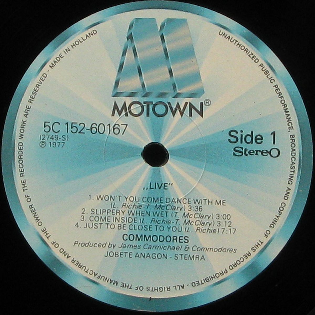 LP Commodores — Live (2LP) фото 2