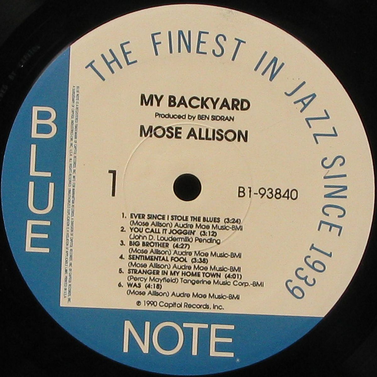 LP Mose Allison — My Backyard фото 2