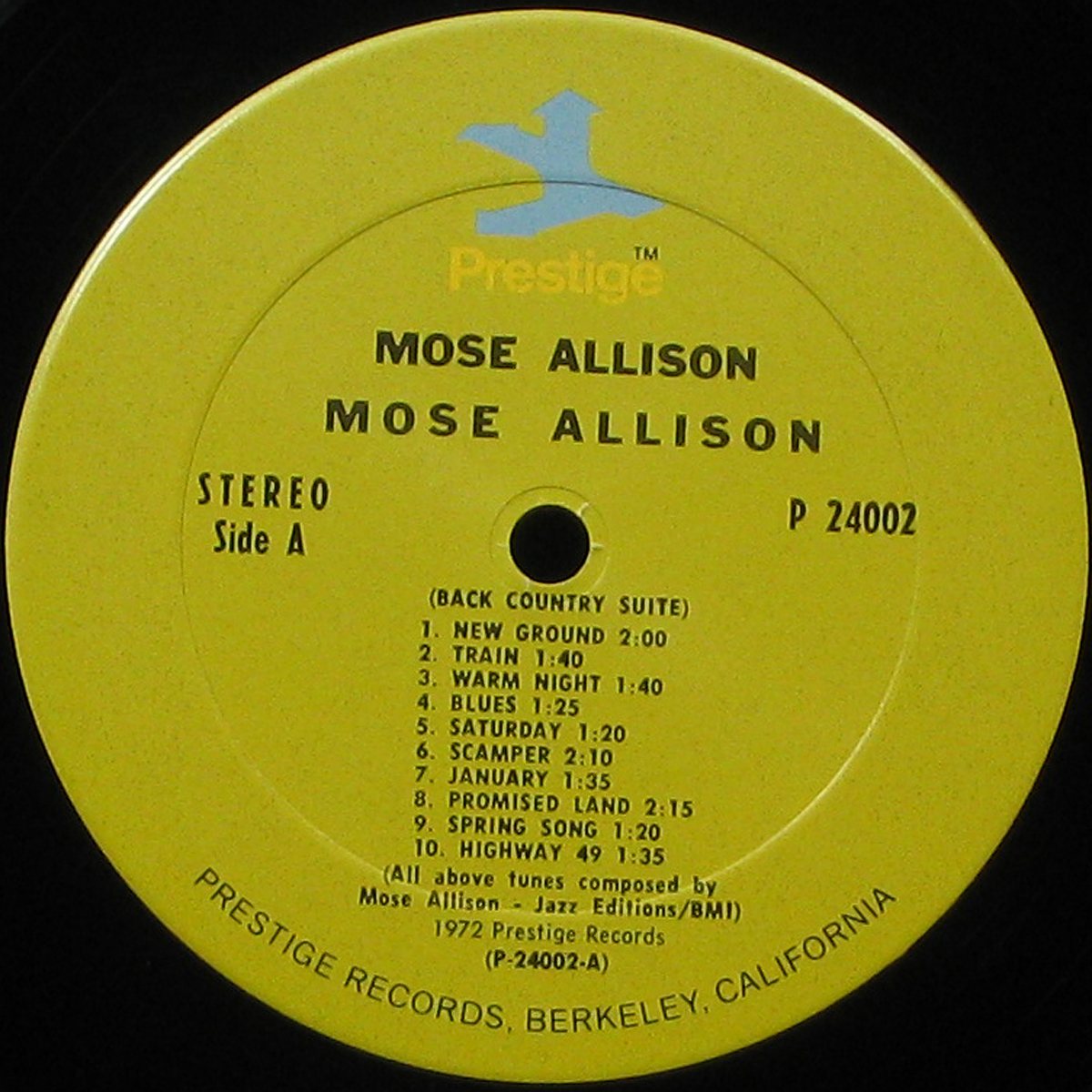 LP Mose Allison — Mose Allison (1972) (2LP) фото 2