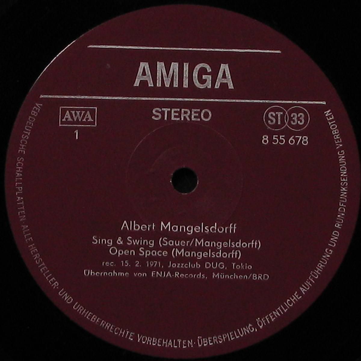 LP Albert Mangelsdorff — Albert Mangelsdorff фото 2