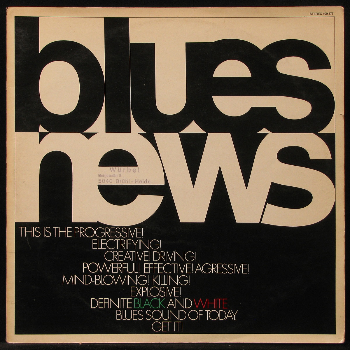 LP V/A — Blues News (coloured vinyl) фото