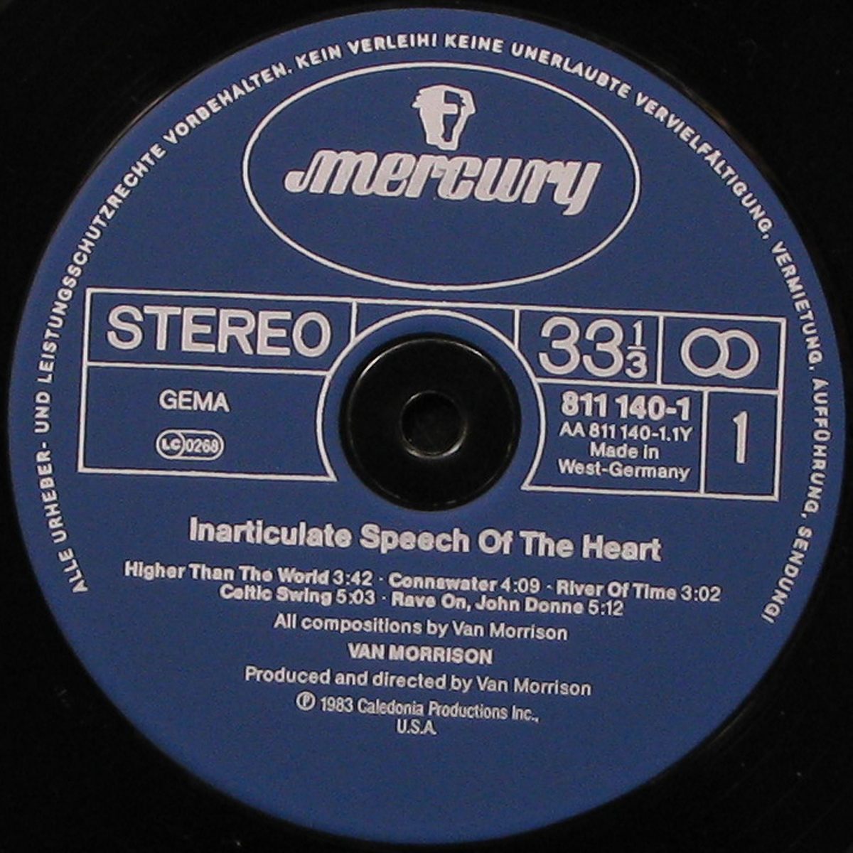 LP Van Morrison — Inarticulate Speech Of The Heart фото 2