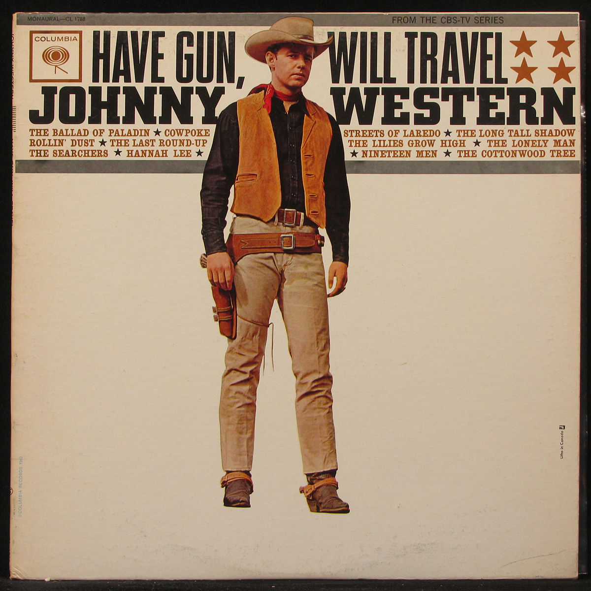 LP Johnny Western — Have Gun, Will Travel (mono) фото