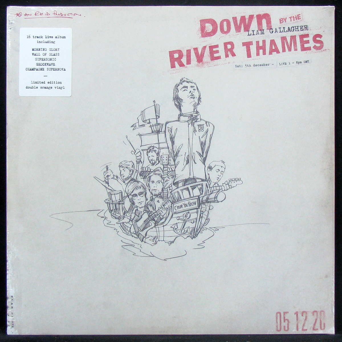 LP Liam Gallagher — Down By The River Thames (2LP, coloured vinyl) фото