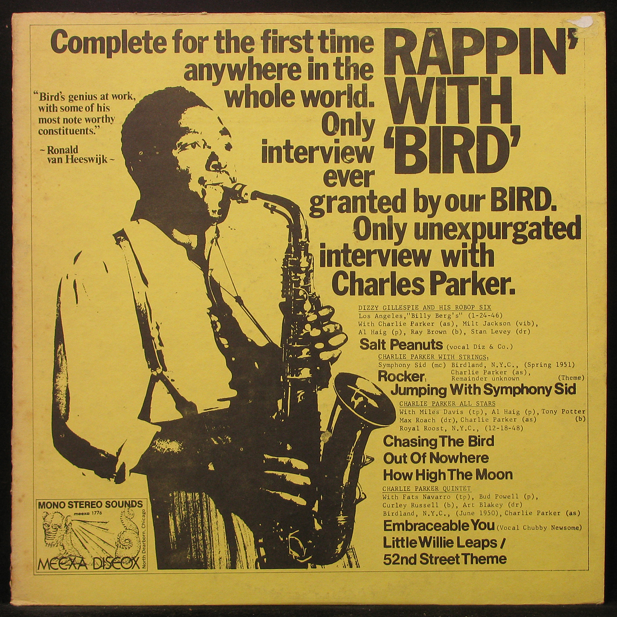LP Charlie Parker — Rappin' With Bird фото