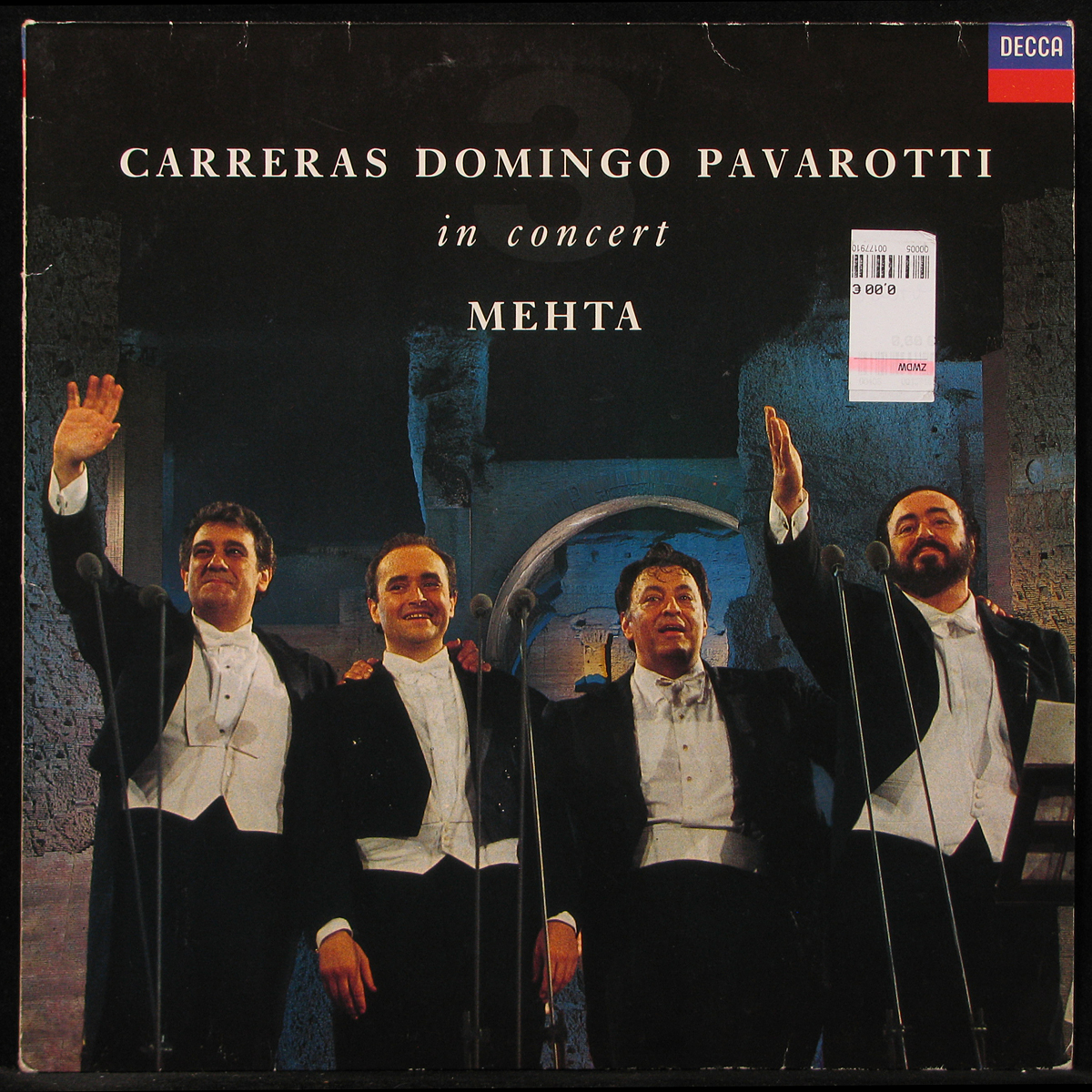 LP Carreras / Domingo / Pavarotti / Mehta — In Concert (+ booklet) фото